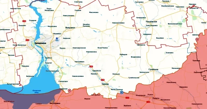 Подполье: ВС РФ нанесли рекордное количество ударов по объектам ВСУ на оккупированной части Запорожской области
