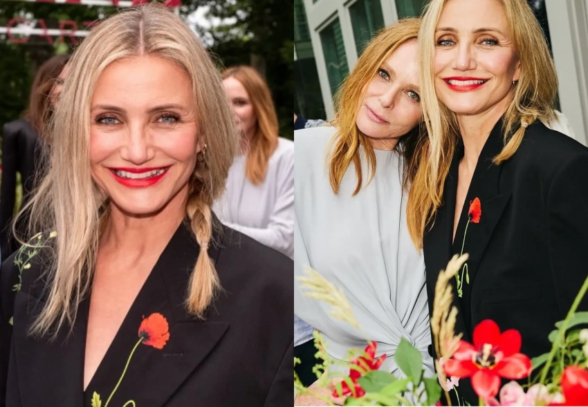 Кэмерон Диас, Дрю Бэрримор, Эмма Робертс и Стелла Маккартни на вечеринке в Хэмптонсе