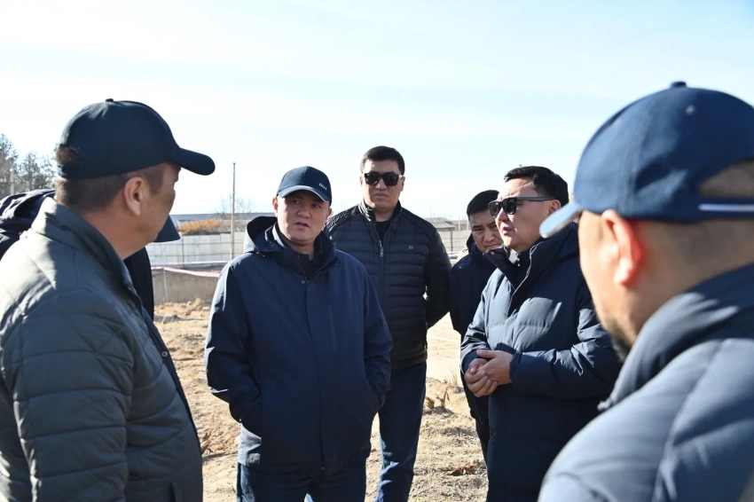 В Токтогульском районе строят дополнительный трехэтажный корпус больницы