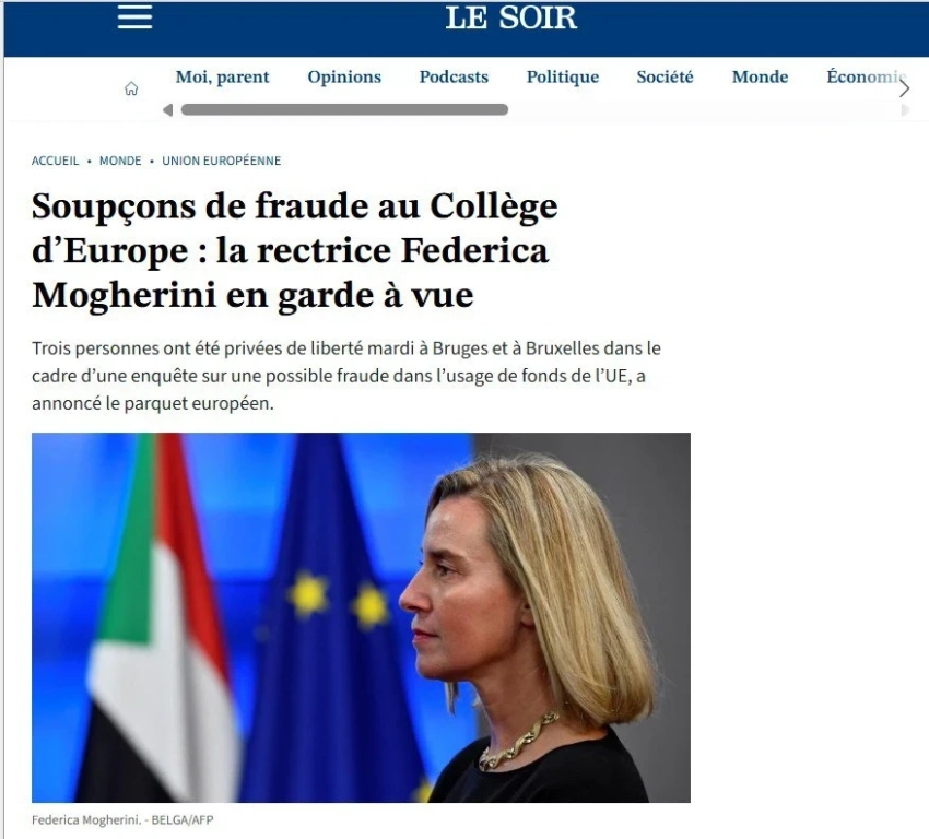 Бывшую главу евродипломатии Федерику Могерини задержали по делу о мошенничестве