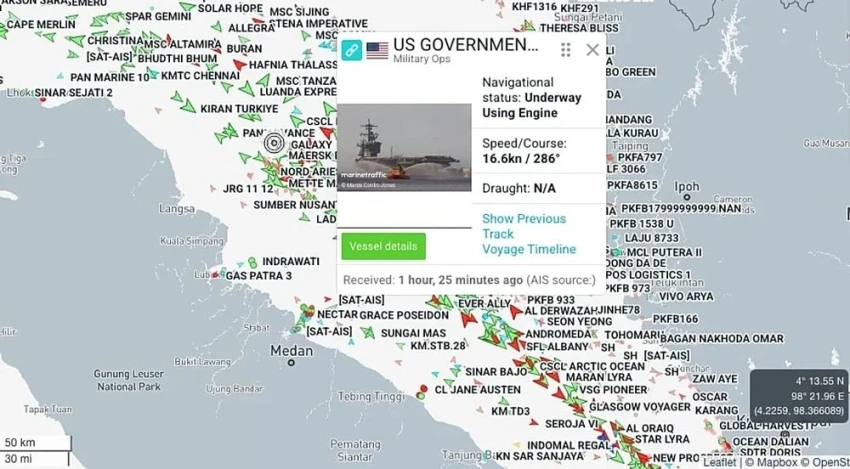 Трамп направил к Ирану авианосец Abraham Lincoln в сопровождении трех эсминцев