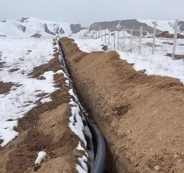 В Токтогульском районе на 30 гектарах богарных земель устанавливаются системы капельного орошения