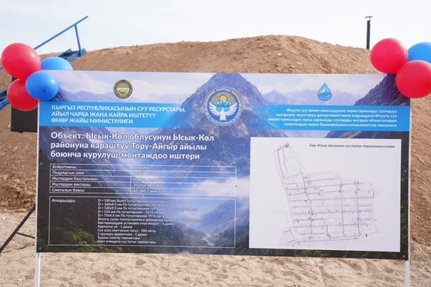 Более 600 семей в селе Тору-Айгыр получили доступ к чистой питьевой воде