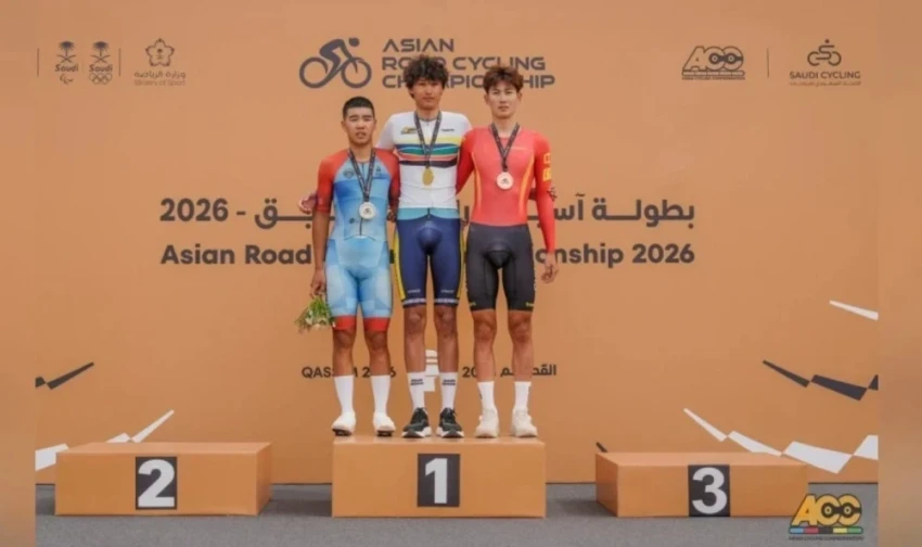 Монгольский велогонщик завоевал серебро на чемпионате Азии